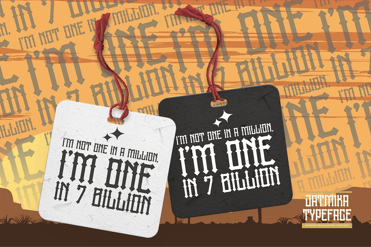 Jatmika Typeface - Blackletter Typef, a Serif Font by Gassstype (Photo 5 of 8)