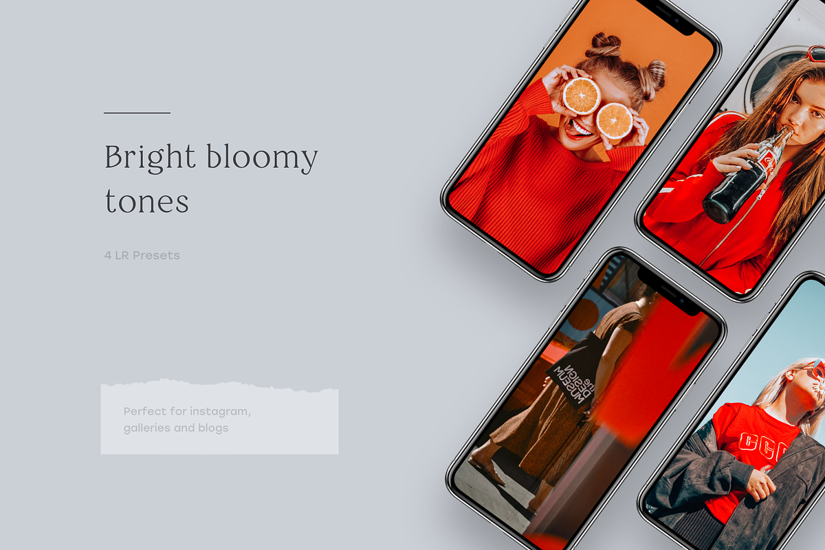 Chic Bloom – 4 Lightroom Presets Set, a Preset Add-On by SHOOM HOUSE (Photo 2 of 8)