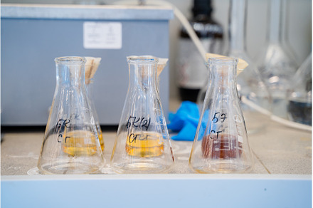 Equipment for the analysis of flasks, a Technology Photo by Zorgens