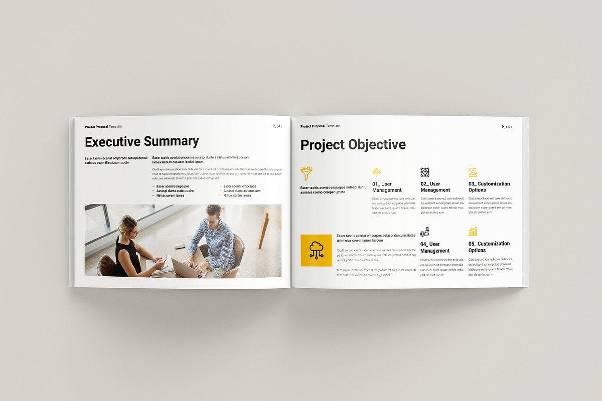 Project Proposal Template, a Brochure Template by GoldenGrid Studio (Photo 2 of 8)