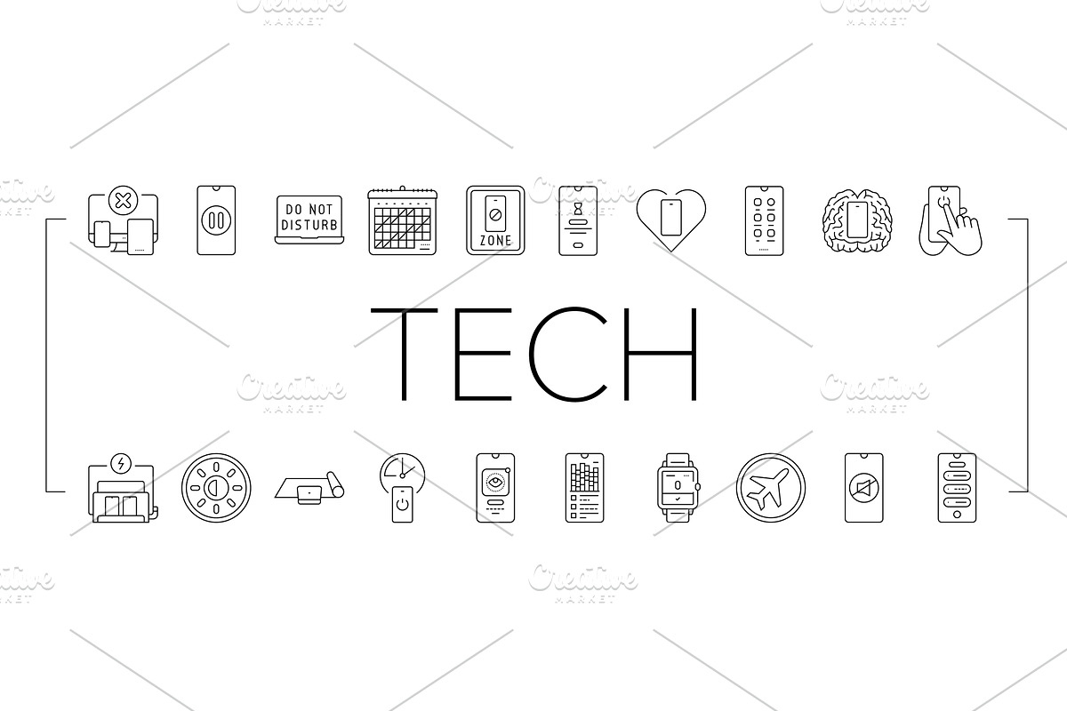 mindful tech engagement balance, a Technology Illustration by pikepicture