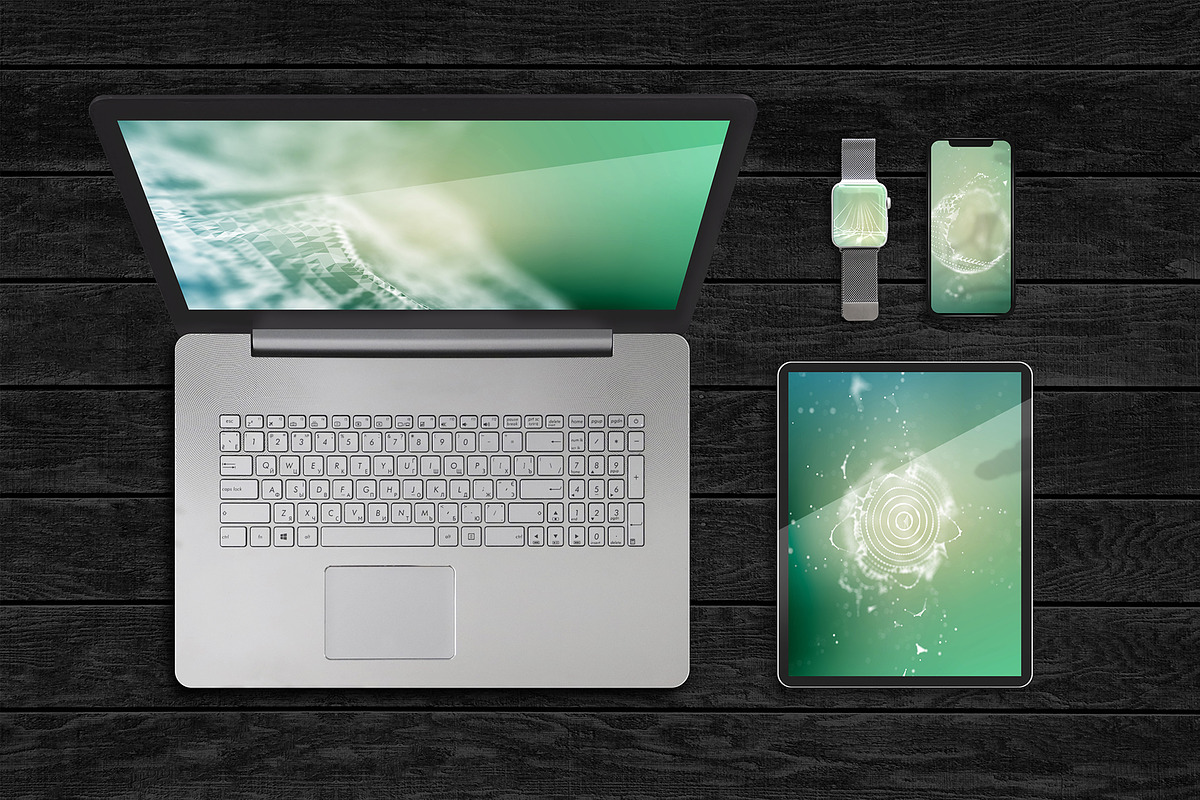 3D Tech & Wireframe Backgrounds, a Technology Illustration by RDShop (Photo 9 of 17)
