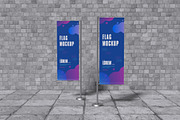 Flag Banner Mockup Bundle Set, an Advertising Mockup by Rielismee (Thumbnail 5 of 5)