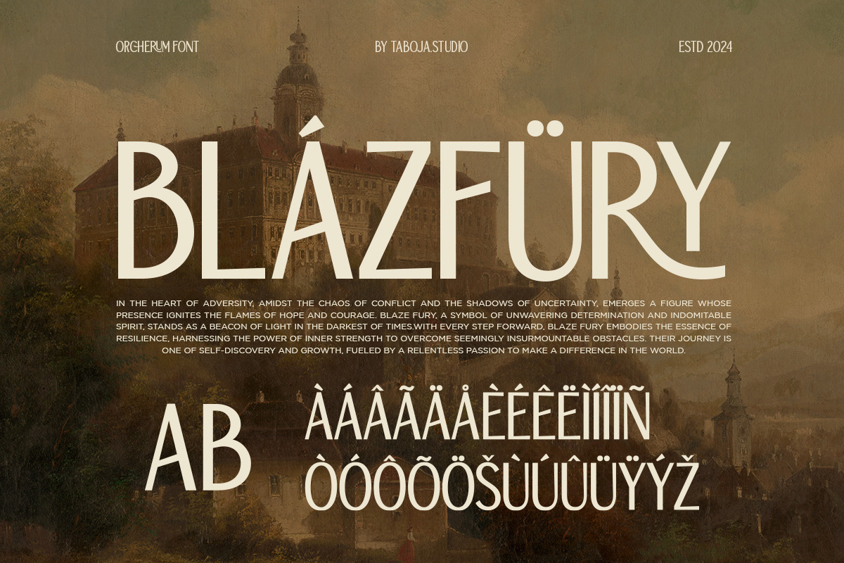 TBJ Orcherum | Unique Ligatures, a Sans Serif Font by Taboja Studio (Photo 10 of 10)