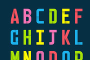 Origami Alphabets - White & Colour, an Illustration by lingard design (Thumbnail 2 of 3)