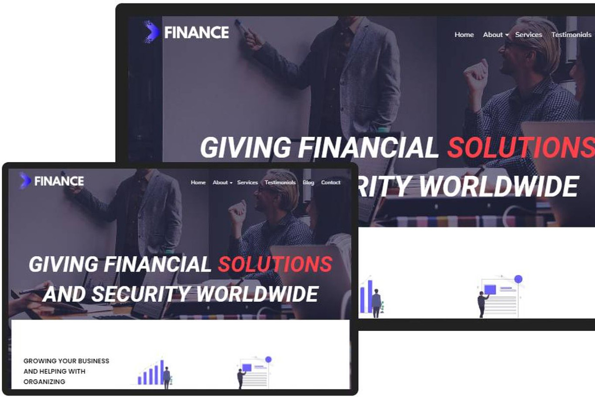Finance WordPress Theme - TotalFinance preview 2