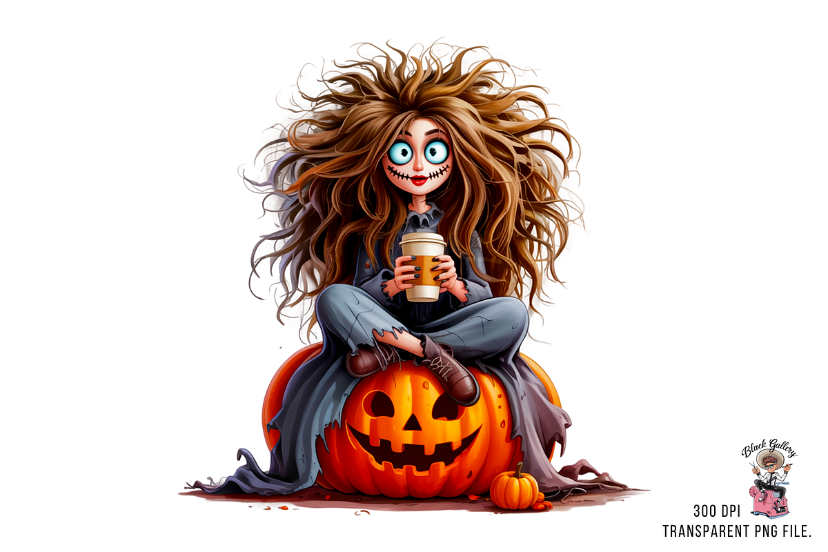 Spooky Halloween Girls PNG Bundle, a Graphic by Rina Akther (Photo 3 of 11)