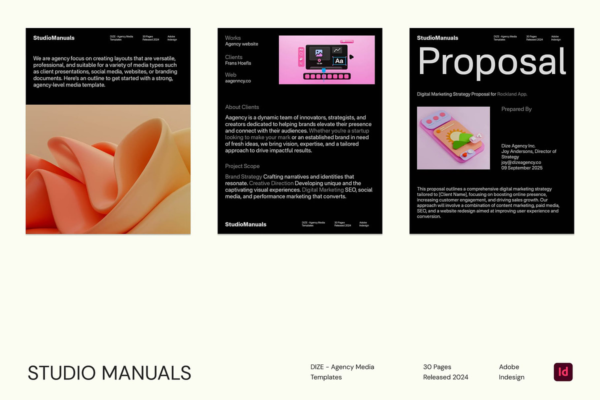 DIZE - Agency Media Templates, a Social Media Template by Studio Manuals (Photo 6 of 8)