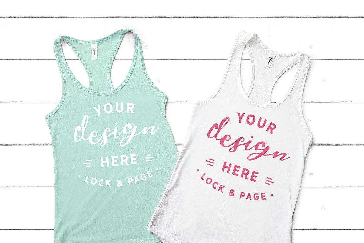 Next Level 1533 Tank Mockup Bundle, a Shirt Mockup by lock and page (Photo 17 of 35)