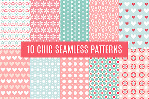 10 Chic Seamless Pattern Set