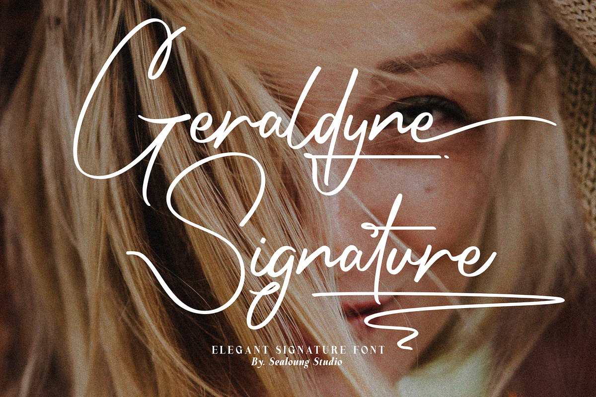 Geraldyne Signature, a Script Font by Sealoung (Photo 1 of 18)