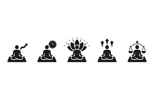 Mental Health And Wellness Icons, a Sport Illustration by Gentle Studio