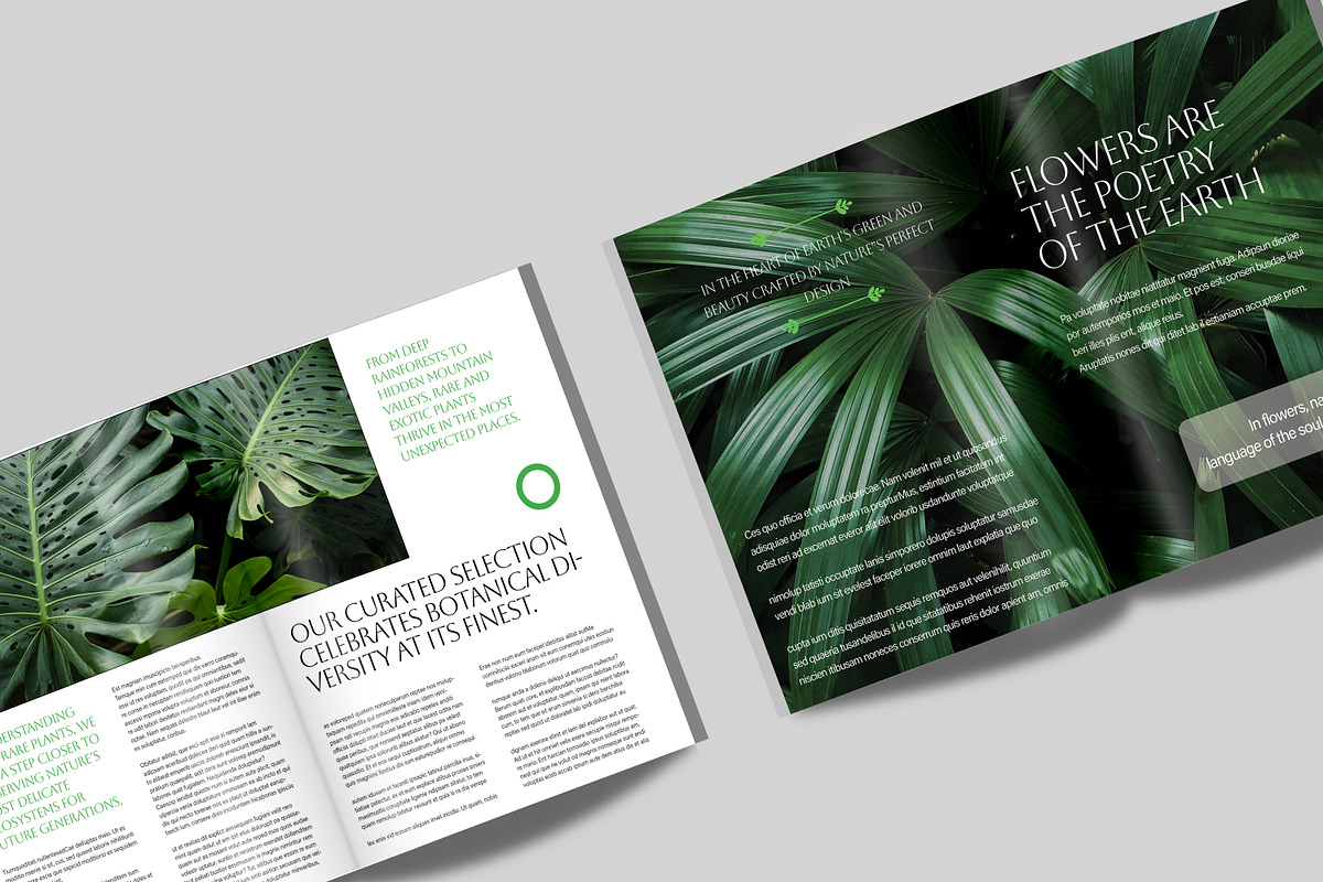 Botanical magazine design template, a Magazine Template by Shajib Shikder (Photo 5 of 7)