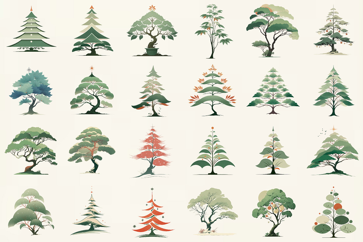 Christmas Trees PNG Bundle, an Illustration by DreamCafeArt (Photo 2 of 6)