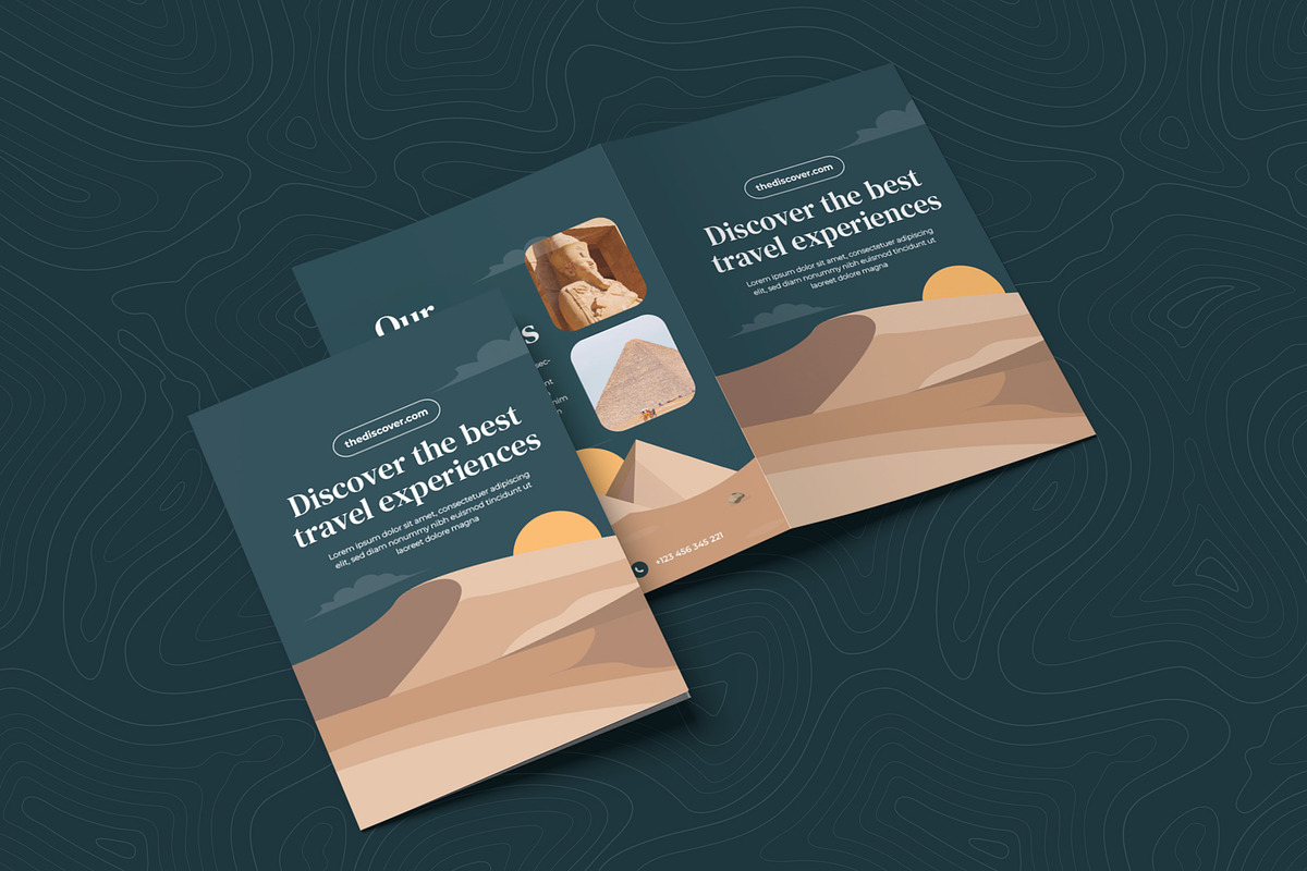 Discover Travel Bifold Brochure, a Brochure Template by Esensifiksi.studio (Photo 2 of 2)