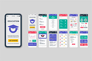Mobile App UI Kit Template, a Templates & Theme by alexdndz (Thumbnail 9 of 21)