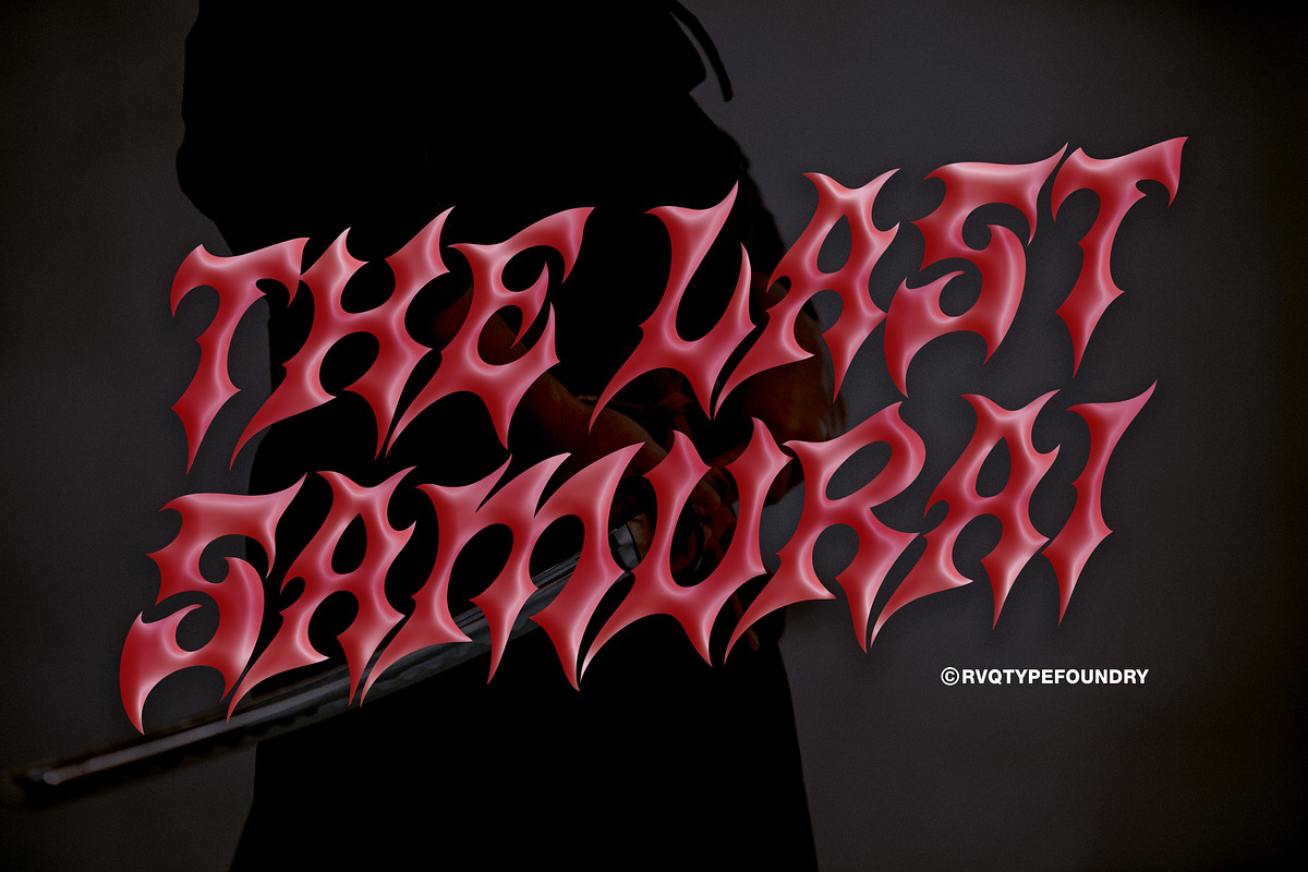 Kashio Typeface (3 style), a Blackletter Font by Rvq Type Foundry (Photo 4 of 9)