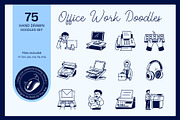 Office Work Drawing Art Set, an Outline Icon by Vectors Market (Thumbnail 1 of 9)