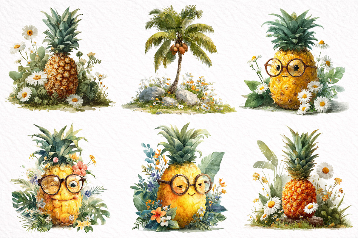 Whimsical Summer Clipart Bundle, an Illustration by DreamArtGraphic (Photo 5 of 8)