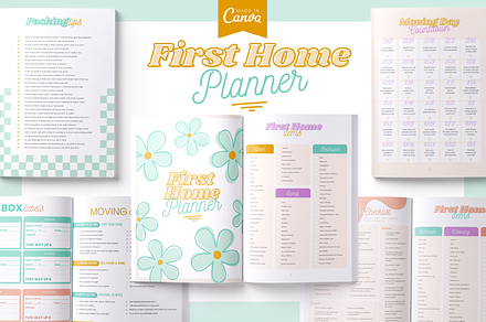 First Home Planner | Canva & PDF, a Magazine Template by Marigold Studios