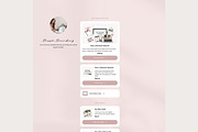 Systeme.io Blush Link in Bio, a Landing Page Template by Hayley's Digital Hub (Thumbnail 10 of 10)