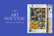 Art Nouveau Motifs & Patterns, a Pattern Graphic by Saint aury Studio (Thumbnail 1 of 14)