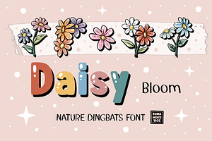 Daisy Bloom OTF Dingbats Font, a Symbol Font by DREAMs Soul G.
