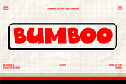 Bumboo - Bold Display Font, a Font by Studio Moara (Thumbnail 1 of 8)