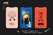 Bakery Illustrations vector set, a Food Illustration by dicreate (Thumbnail 6 of 13)