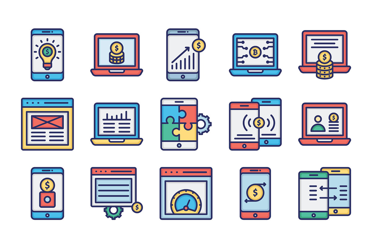 Online Earning Vector Icons, an Icon by Vector Portal (Photo 4 of 6)