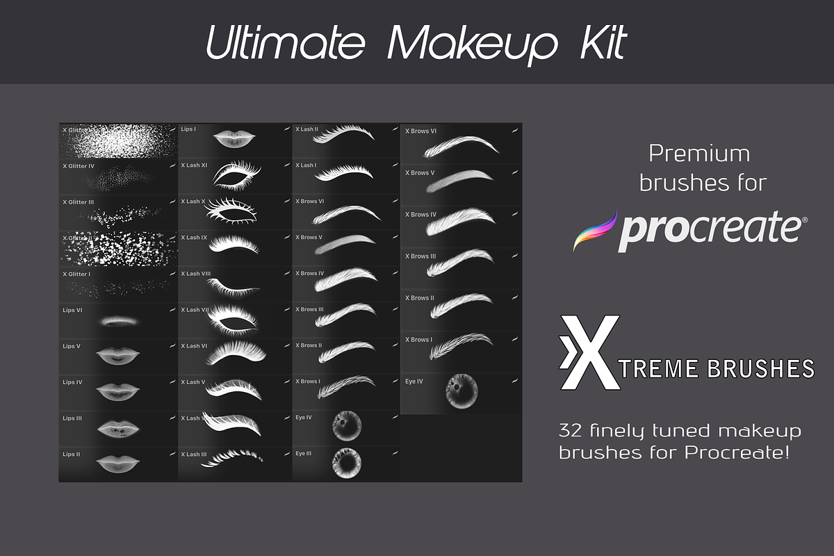 The Ultimate Procreate Makeup Kit preview 2