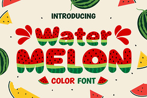 Watermelon Color Font