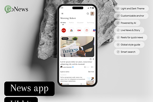 Gonews UI Kit: AI-Powered News Apps