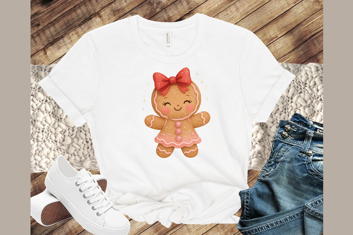 Cute Christmas Png Girly Gingerbread, an Illustration by Sublimation Artist (Photo 5 of 9)
