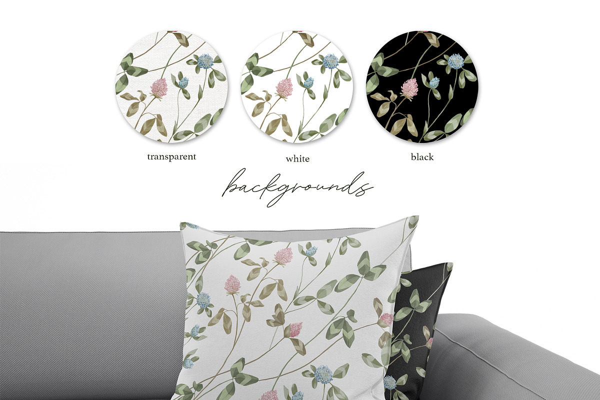 Meadow flowers watercolor patterns, a Pattern Graphic by ArtPavo (Photo 2 of 10)