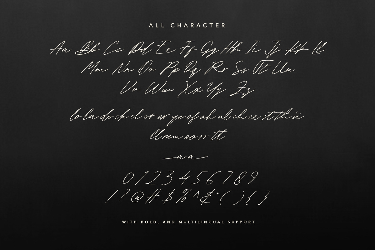 Right Sign - Handwritten Signature, a Handwritten Font by Bale Type (Photo 9 of 9)