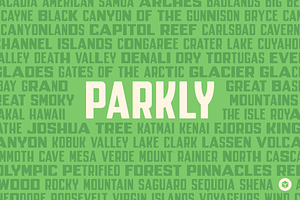 Parkly Vintage-y Display Font