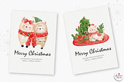 Christmas llama clipart, an Animal Illustration by Chonnieartwork (Thumbnail 3 of 8)