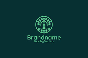 Elegant Tree Logo Design Template, a Branding & Logo Template by Lucrative Studio