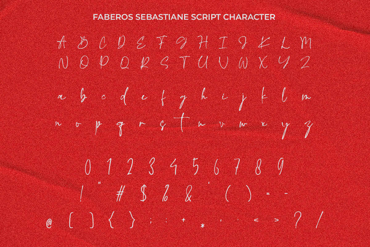 Faberos Sebastian - Font Duo, a Handwritten Font by Afkari Studio (Photo 9 of 10)