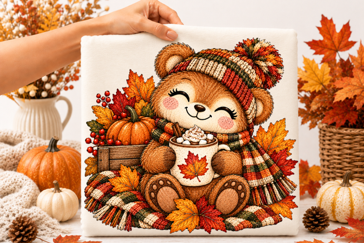 12PNG CUTE FALL CHARACTERS CLIPART, a Seasonal Illustration by Vachira Digital Studio (Photo 7 of 14)