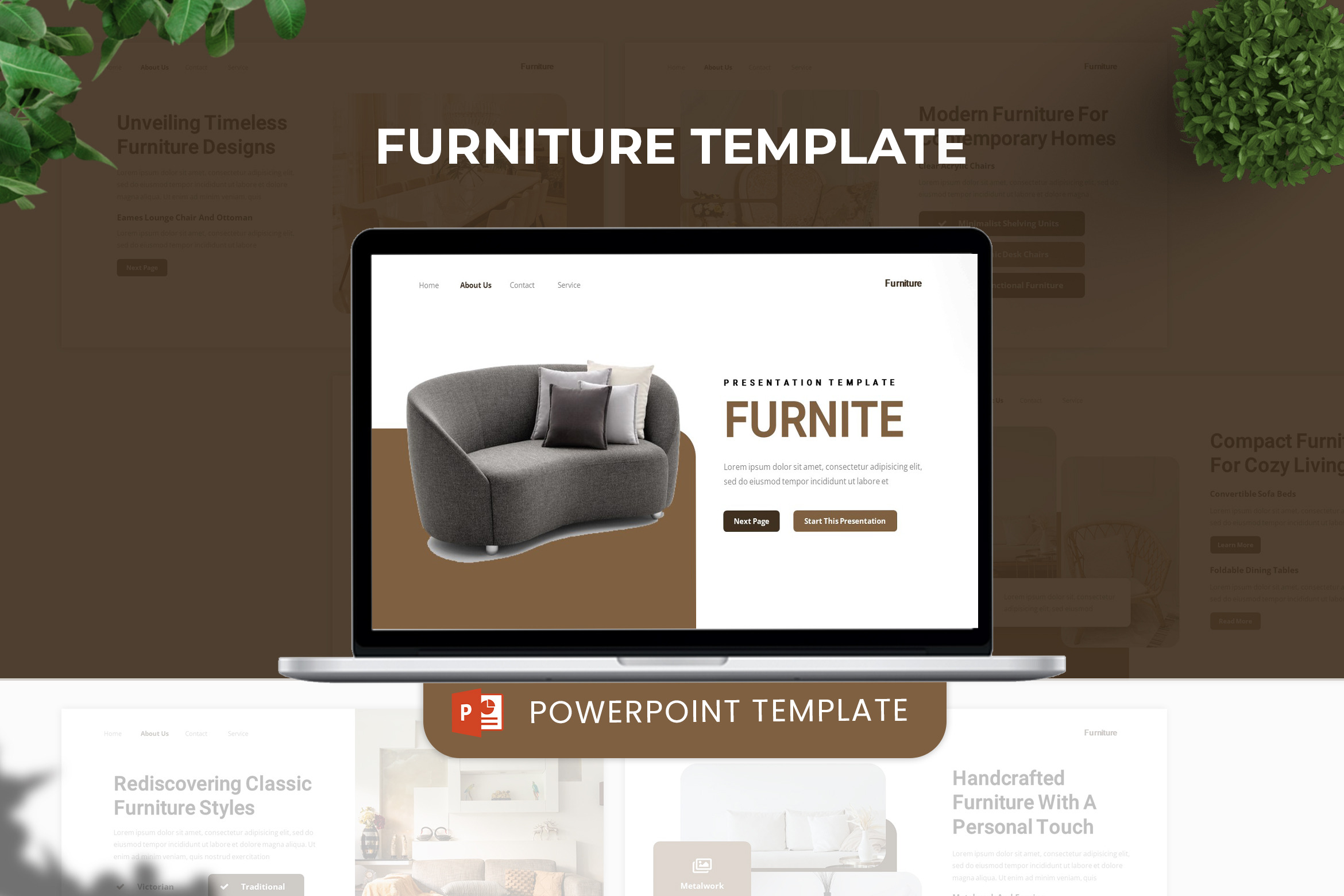 Furniture Powerpoint Template, a Presentation Template by ...