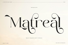 Matreal Beauty – Modern Serif Font