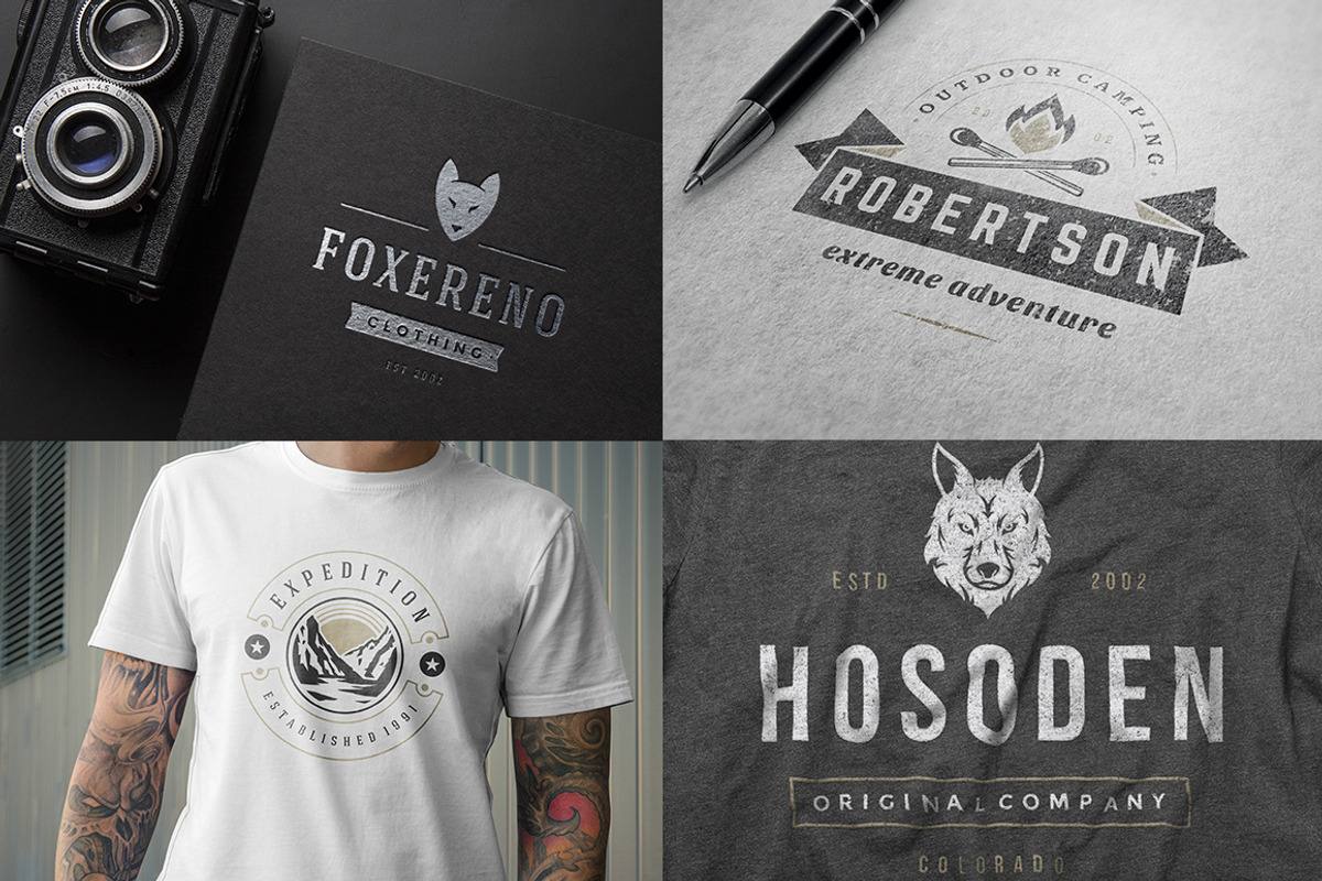 280 Outdoor logos and badges, a Branding & Logo Template by Vasya Kobelev (Photo 52 of 83)