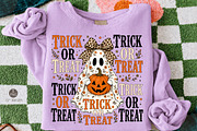 Trick or Treat PNG,Retro Halloween, a Seasonal Illustration by Libby Wishes (Thumbnail 1 of 3)