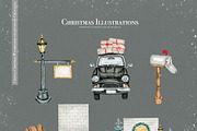 Crystal Christmas watercolor set, a Decorative Illustration by CrystalinaShop (Thumbnail 15 of 18)
