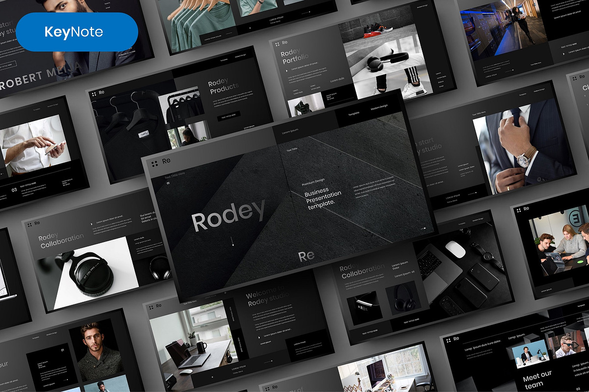 Rodey – Business Keynote, a Presentation Template by Dens Creative Studio (Photo 1 of 6)