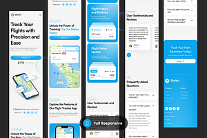 SkyNav - Mobile App Landing Page