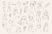 One Line Sketches Collection, a Person Illustration by mejorana (Thumbnail 9 of 11)