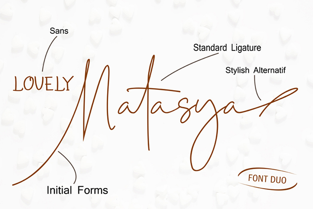 Lovely Natasya - Duo font preview 2